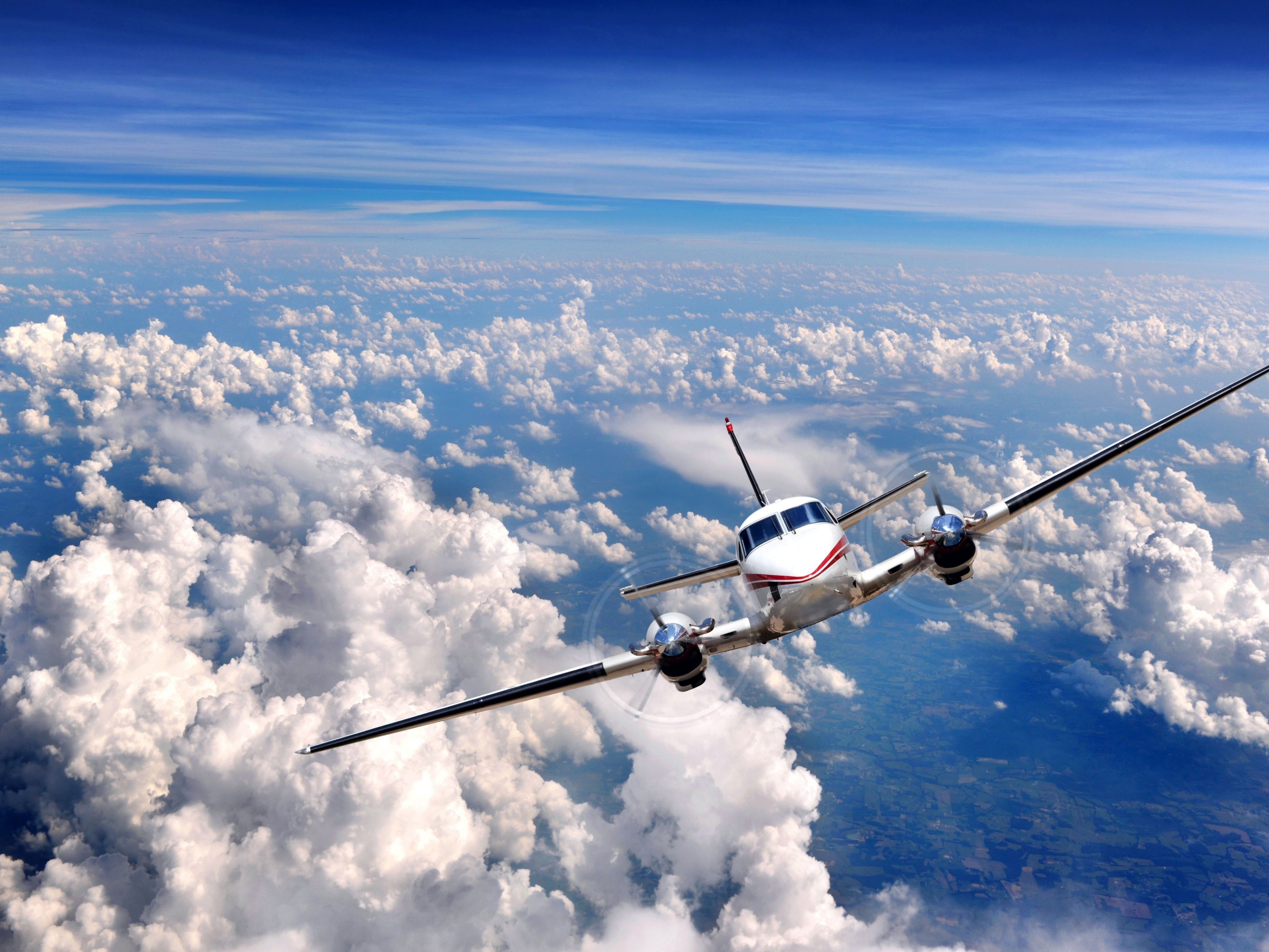 Airplane In The Clouds