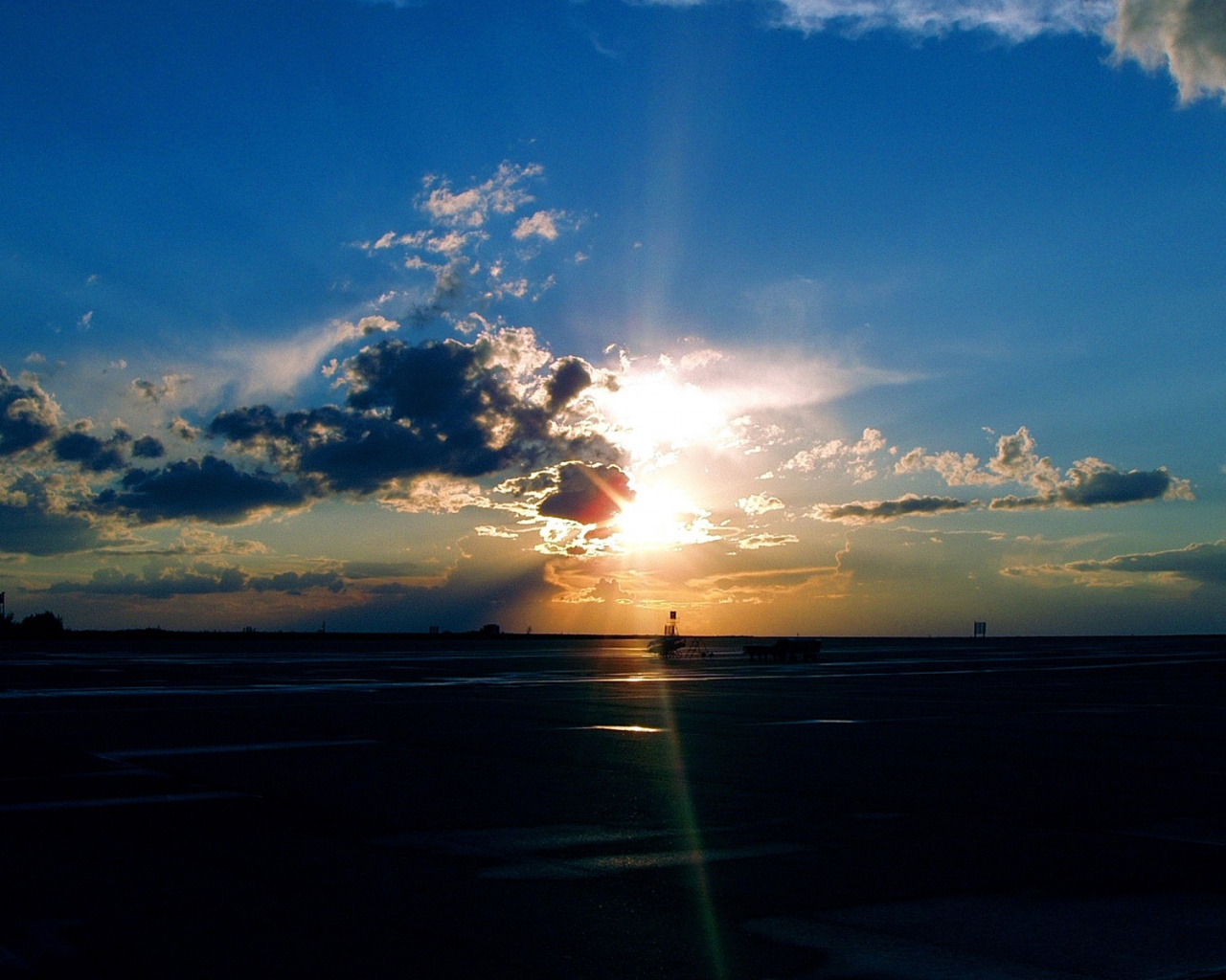 Airport Sunset Nature