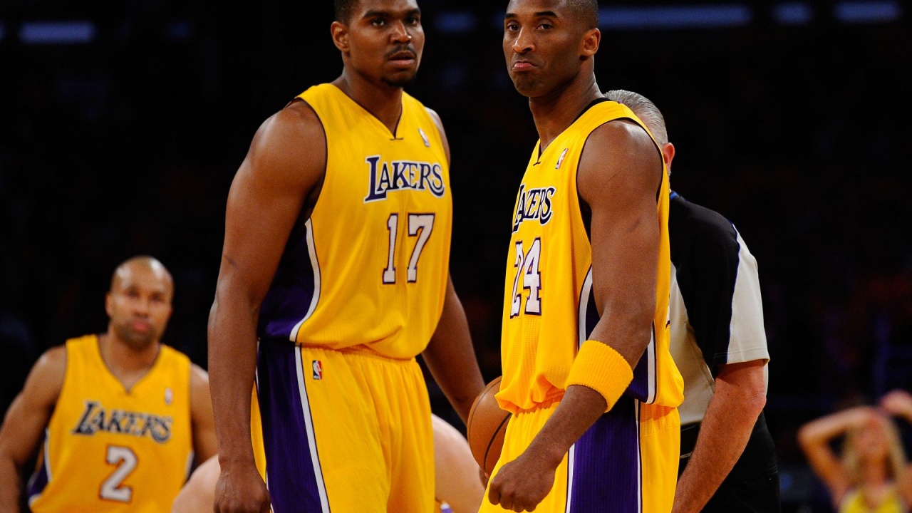 Andrew Bynum Kobe Bryant Los Angeles Lakers