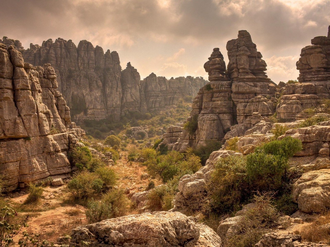 Antequera Park Spain Torcal Natural Landscapes