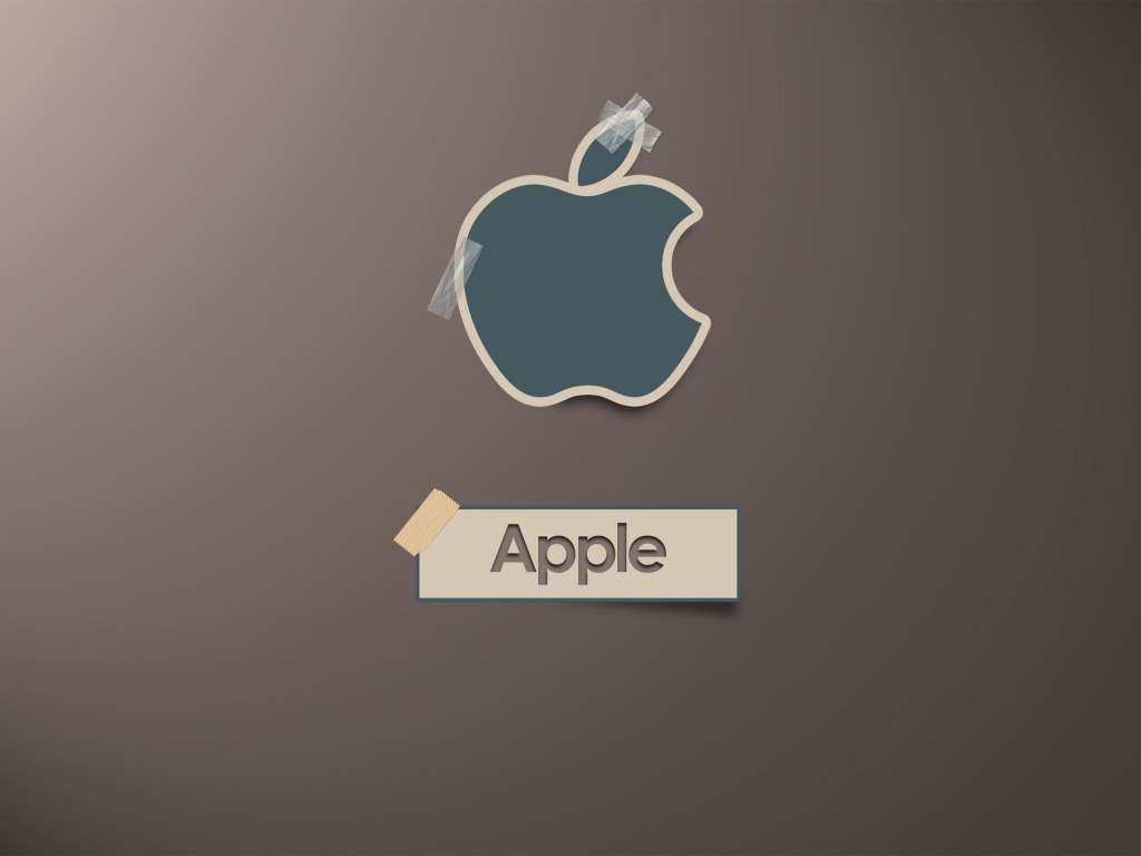 Apple Logo Scotch Tape Computer