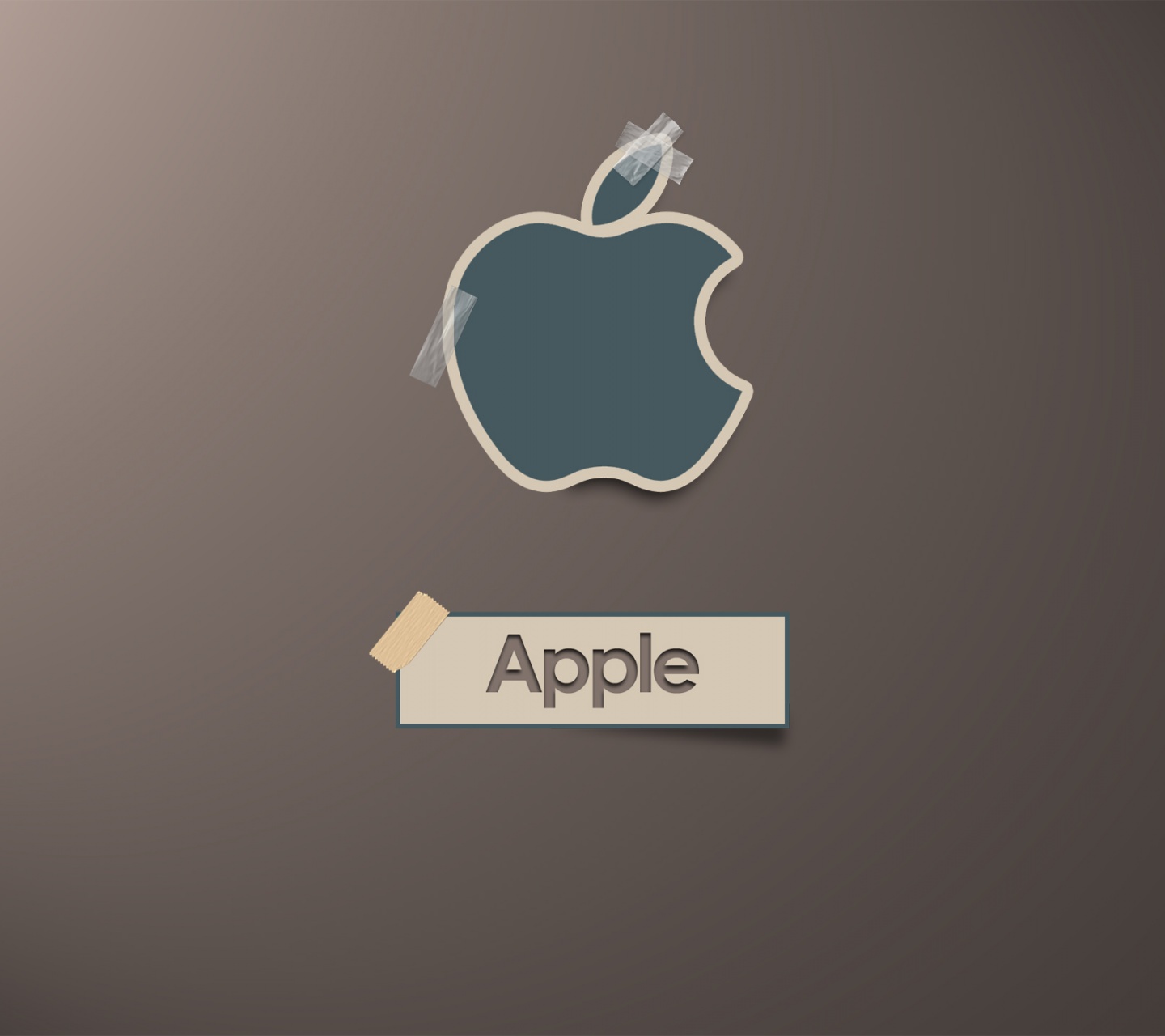 Apple Logo Scotch Tape Computer