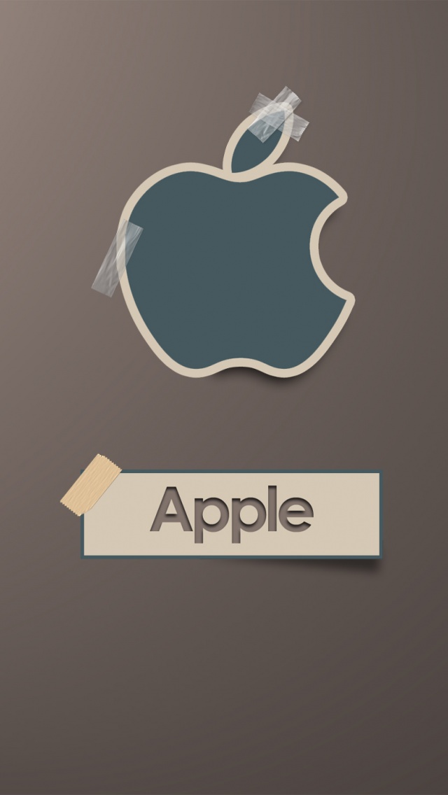 Apple Logo Scotch Tape Computer