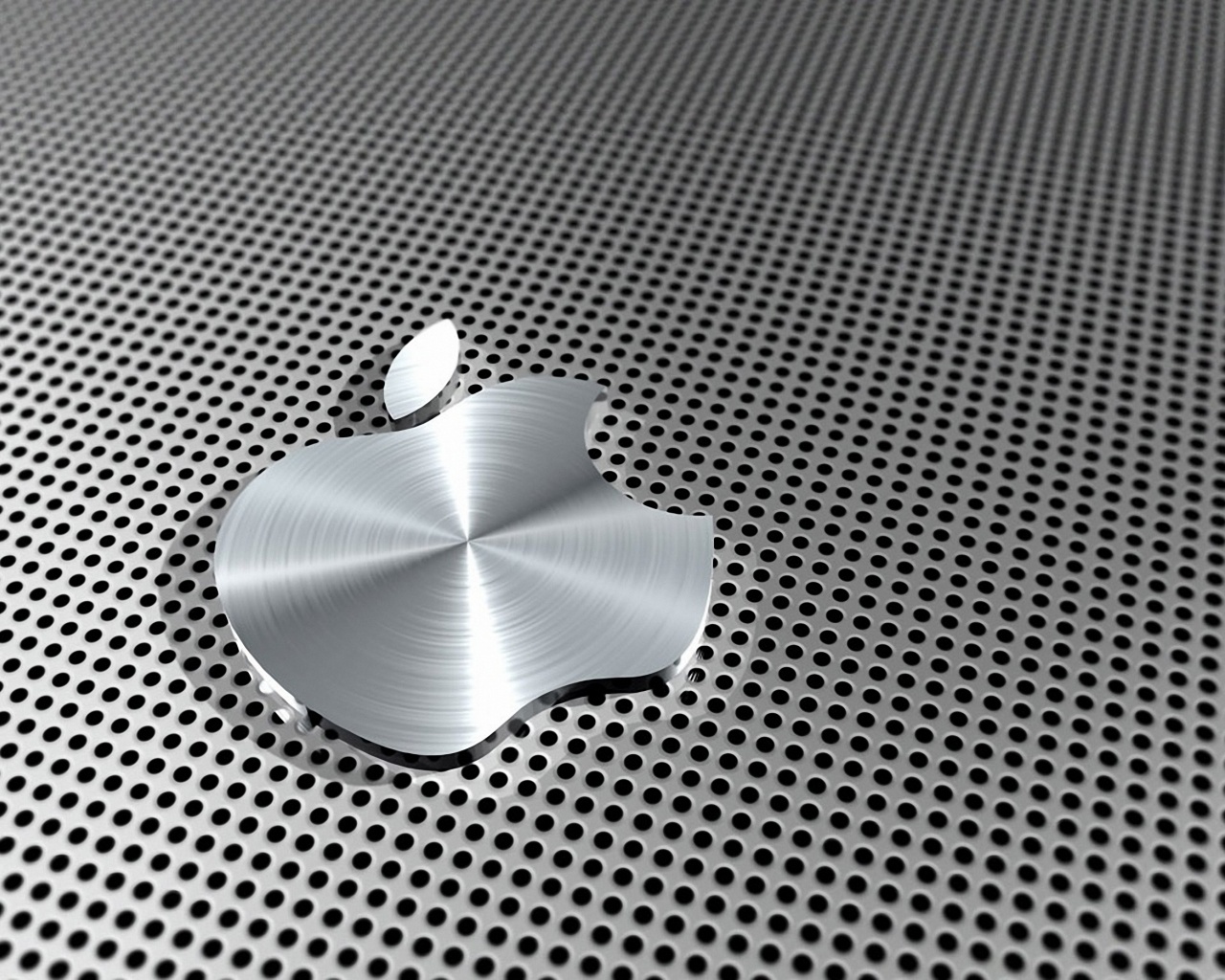 Apple Logo Stainless Steel Computer