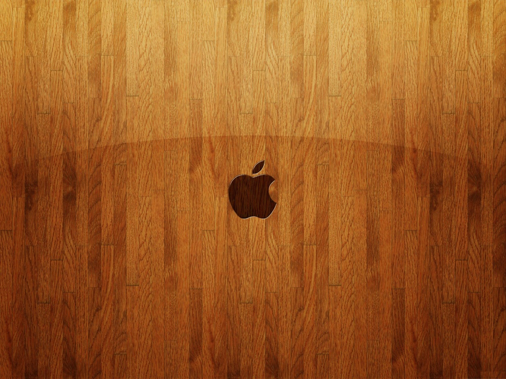 Apple Think Different Wood Background Computer