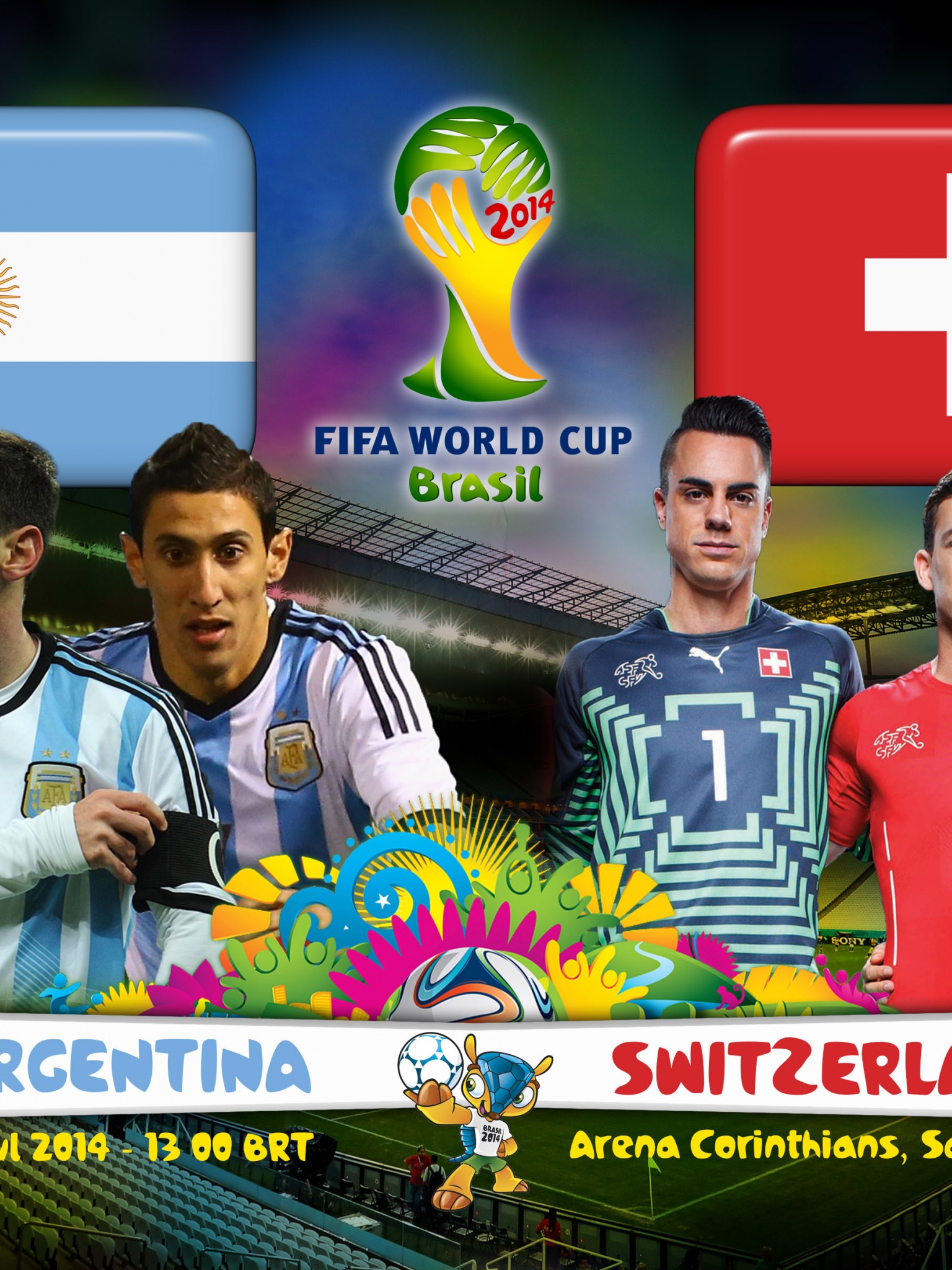 Argentina Vs Switzerland 2014 WC