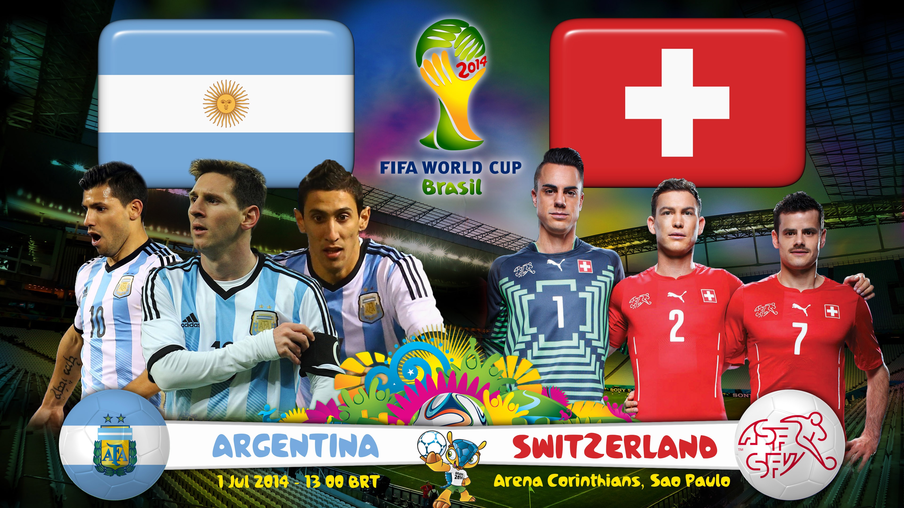 Argentina Vs Switzerland 2014 WC