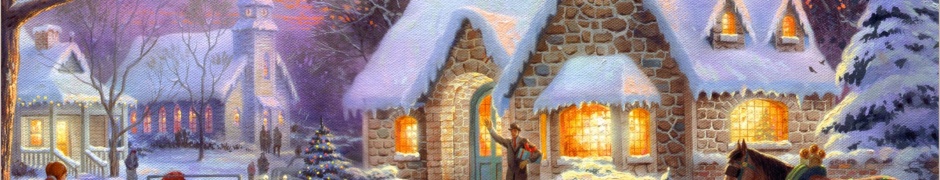 Art Christmas Idyll Painting