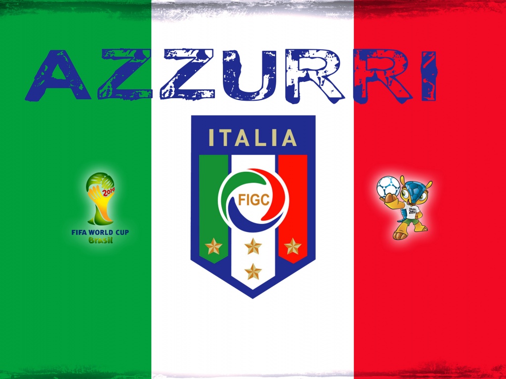 Azzurri Italia Football Crest Logo