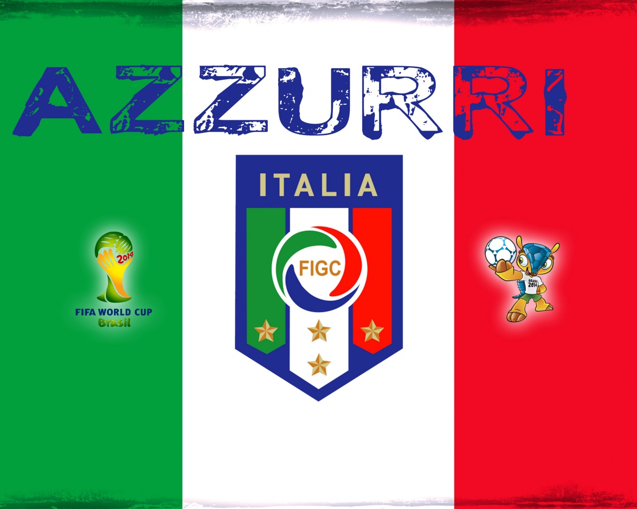 Azzurri Italia Football Crest Logo