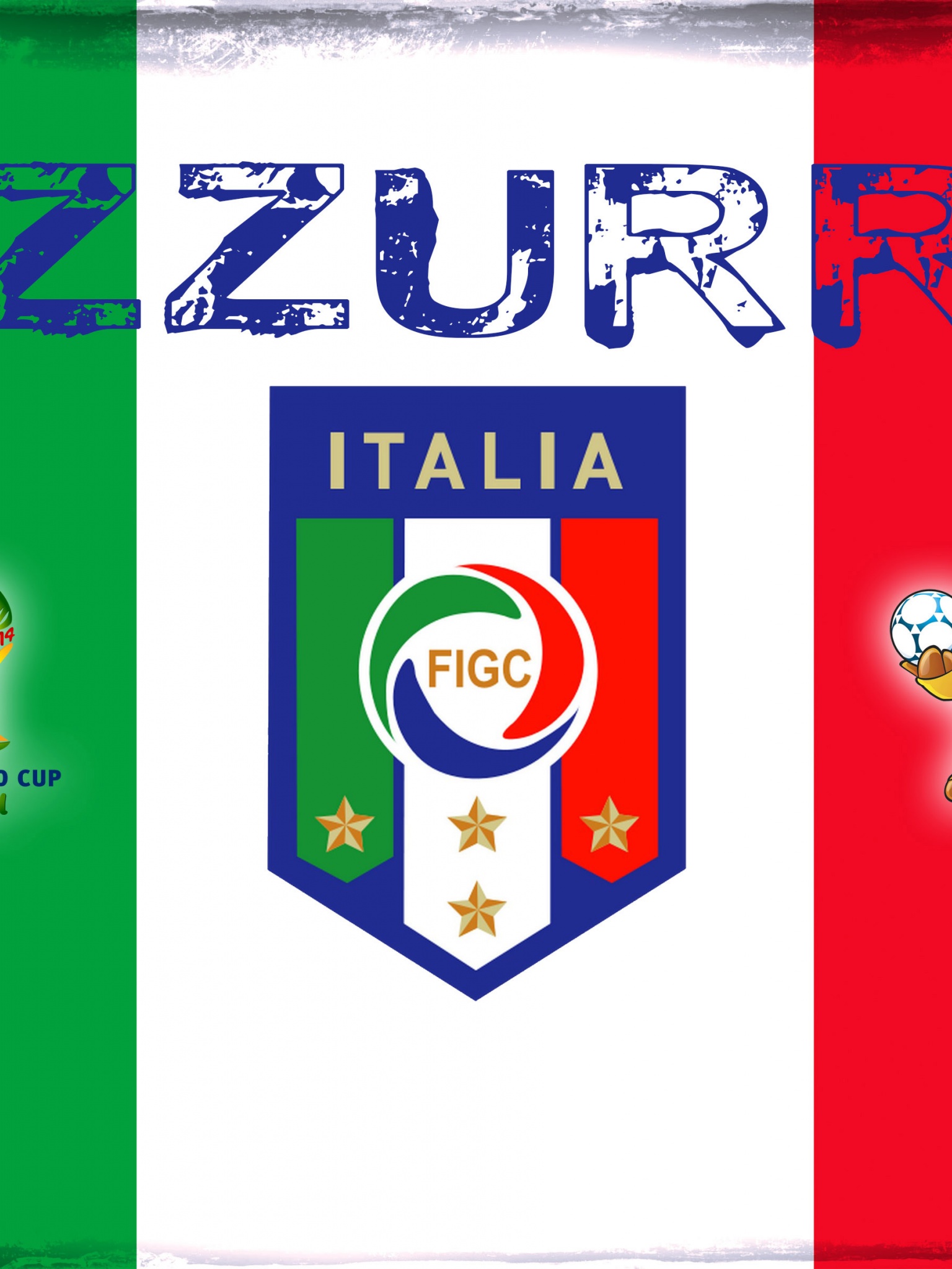 Azzurri Italia Football Crest Logo