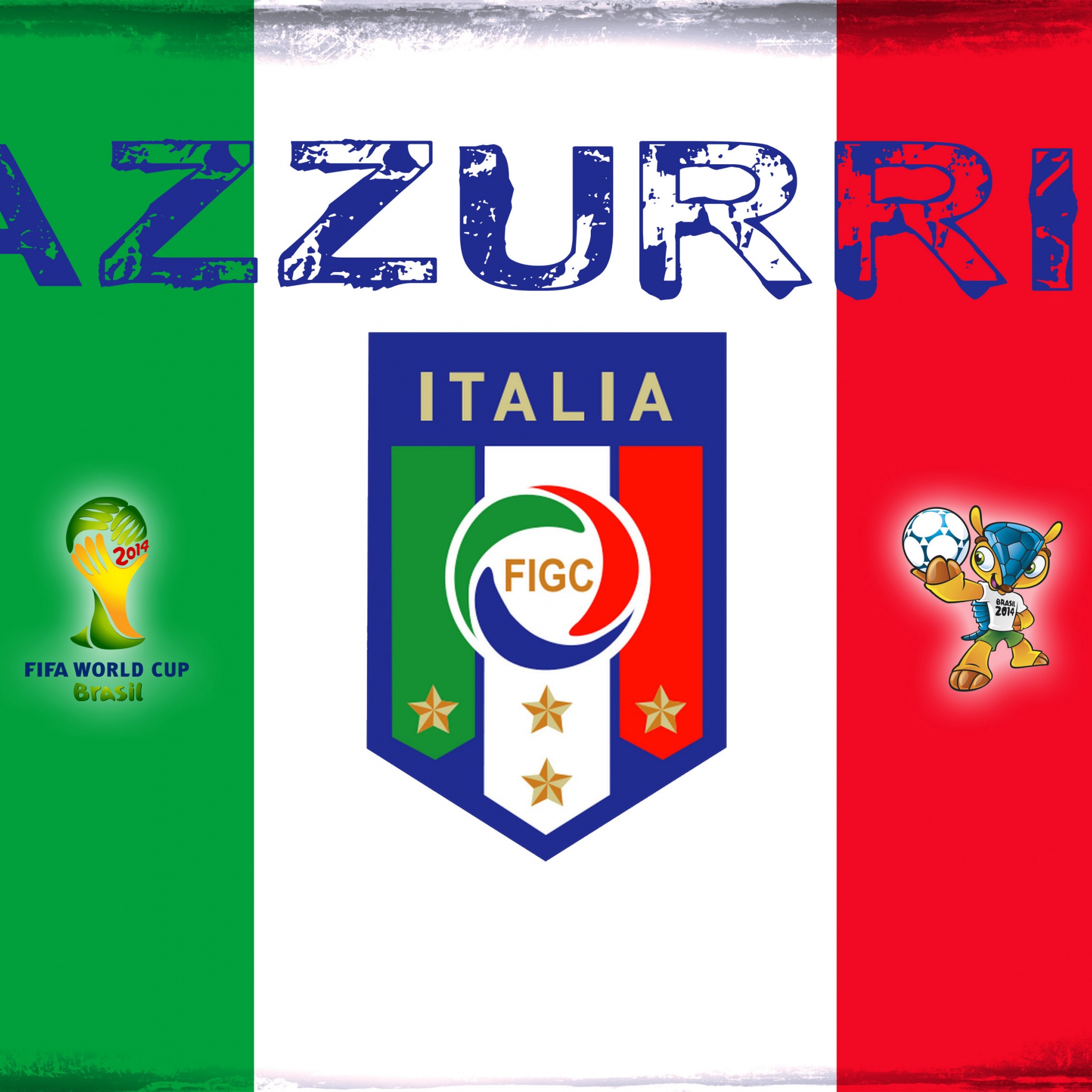 Azzurri Italia Football Crest Logo