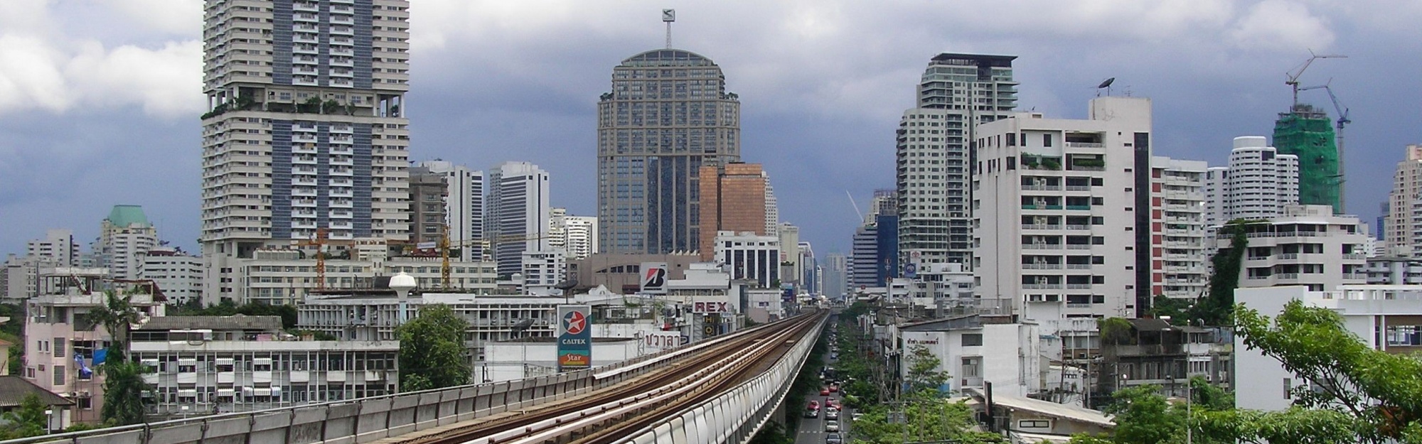 Bangkok Skytrain Bts Station Phrom Phong Vadhana Bangkok Thailand