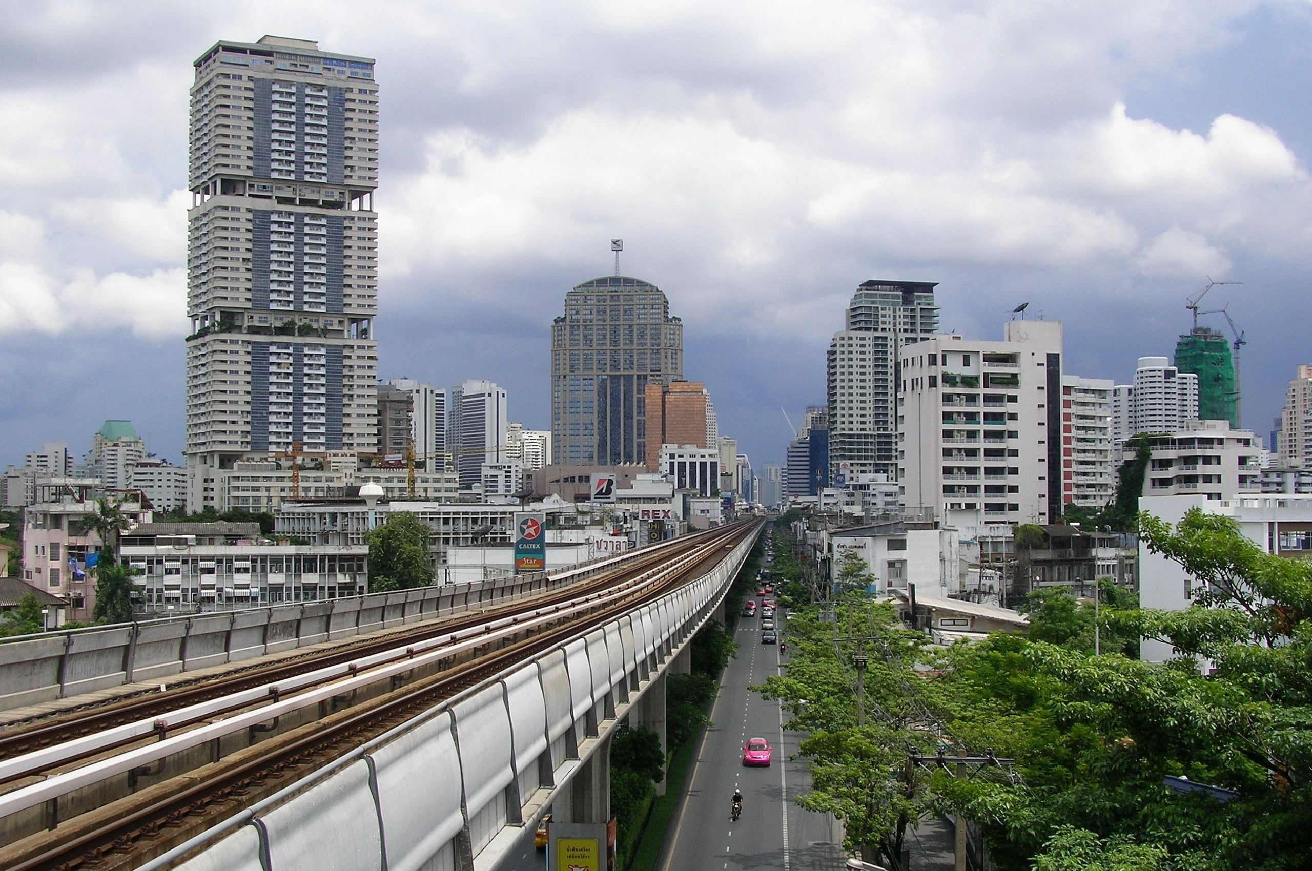 Bangkok Skytrain Bts Station Phrom Phong Vadhana Bangkok Thailand