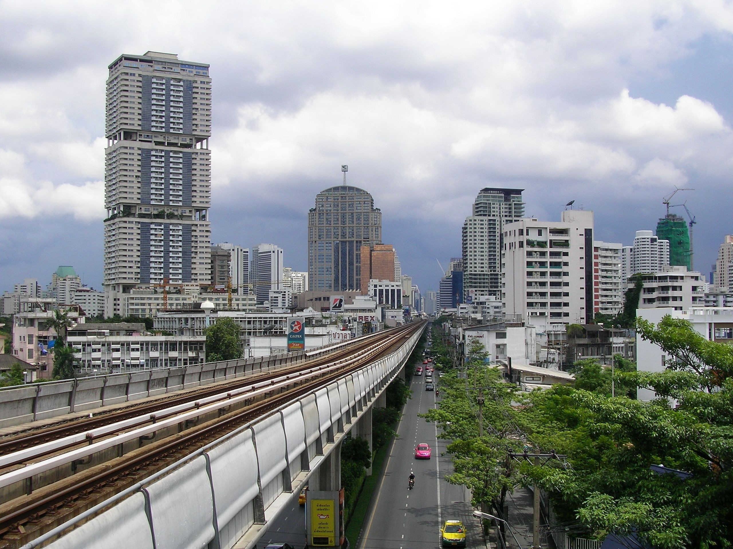 Bangkok Skytrain Bts Station Phrom Phong Vadhana Bangkok Thailand