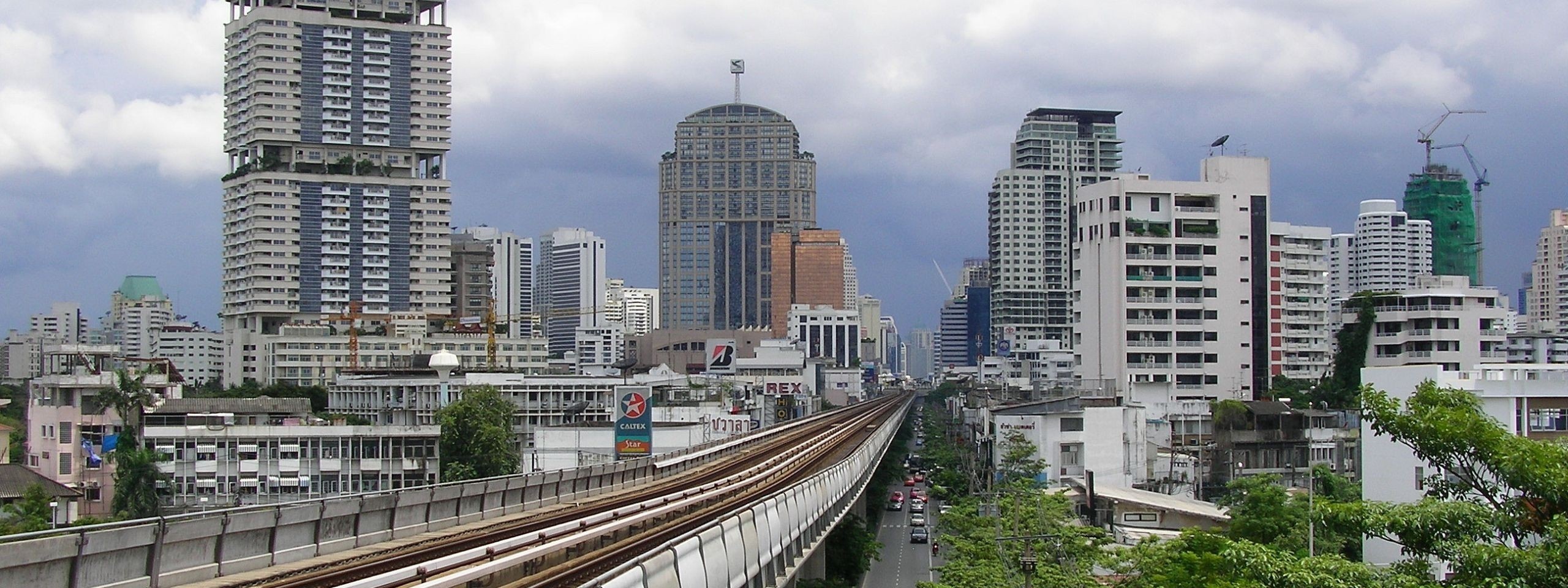 Bangkok Skytrain Bts Station Phrom Phong Vadhana Bangkok Thailand