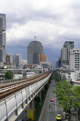 Bangkok Skytrain Bts Station Phrom Phong Vadhana Bangkok Thailand