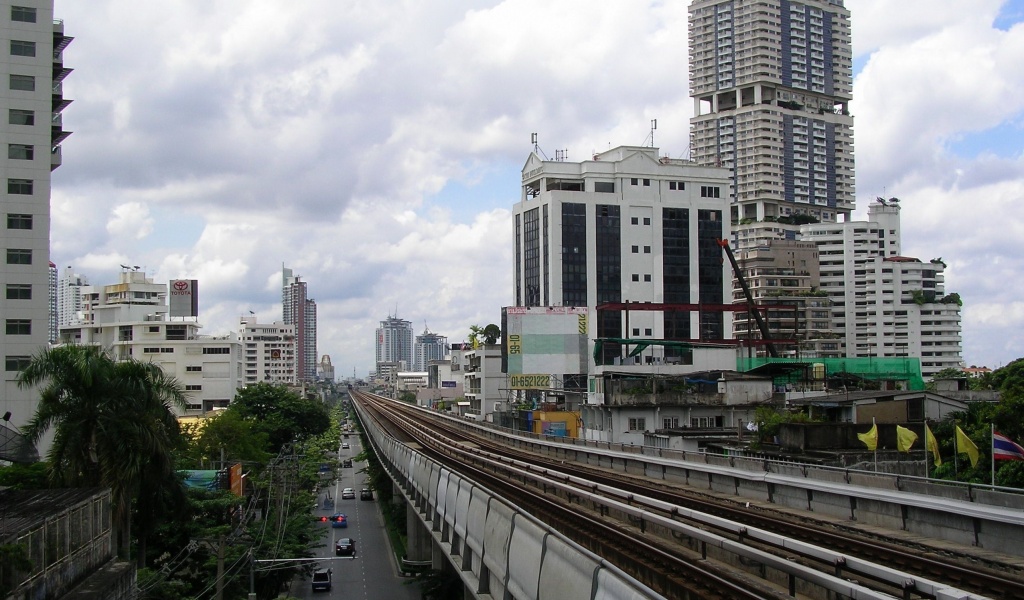 Bangkok Skytrain Bts Station Thailand