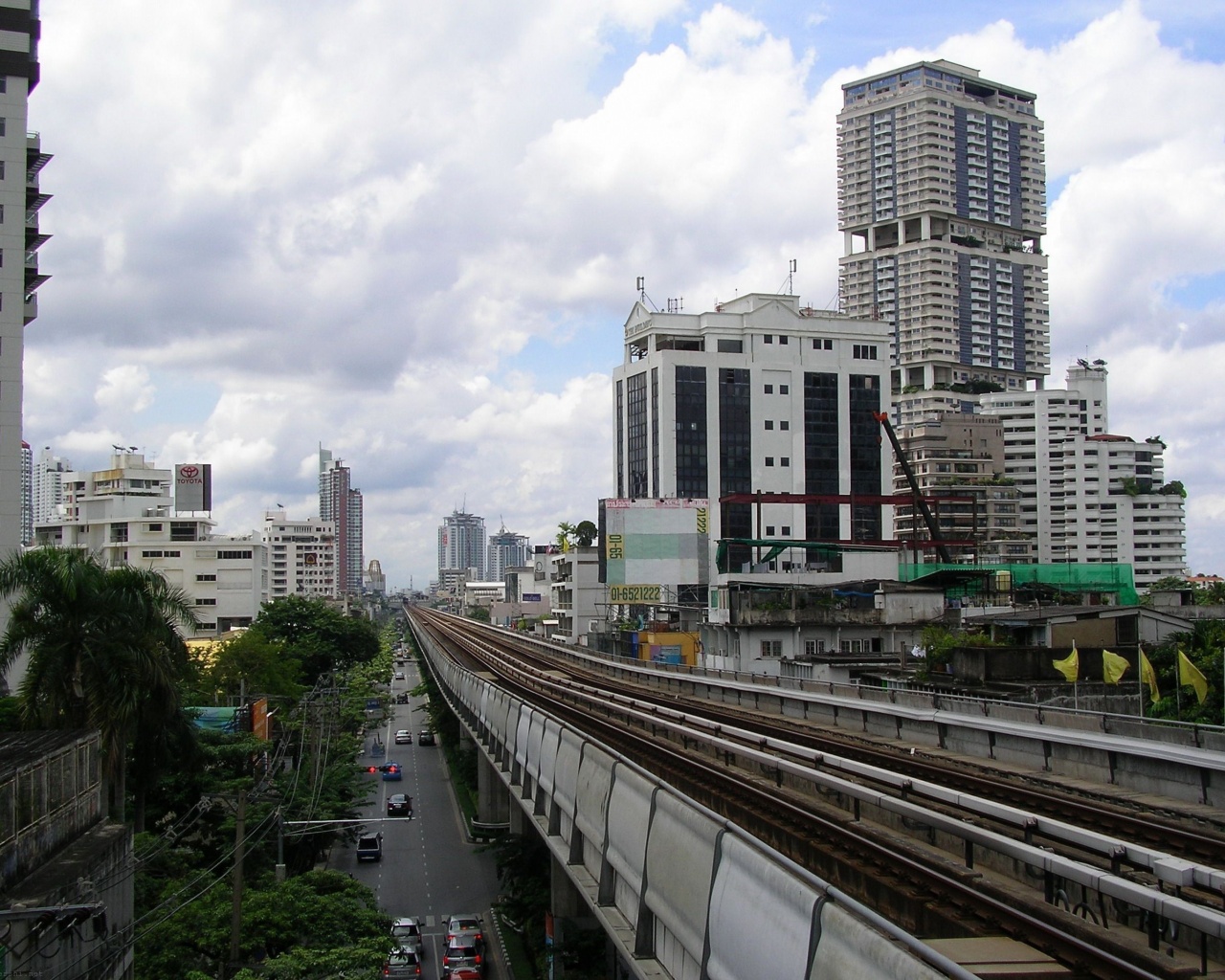 Bangkok Skytrain Bts Station Thailand