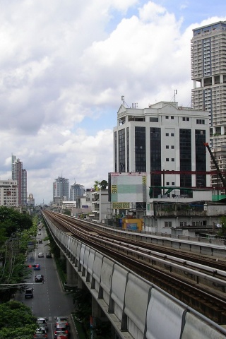 Bangkok Skytrain Bts Station Thailand