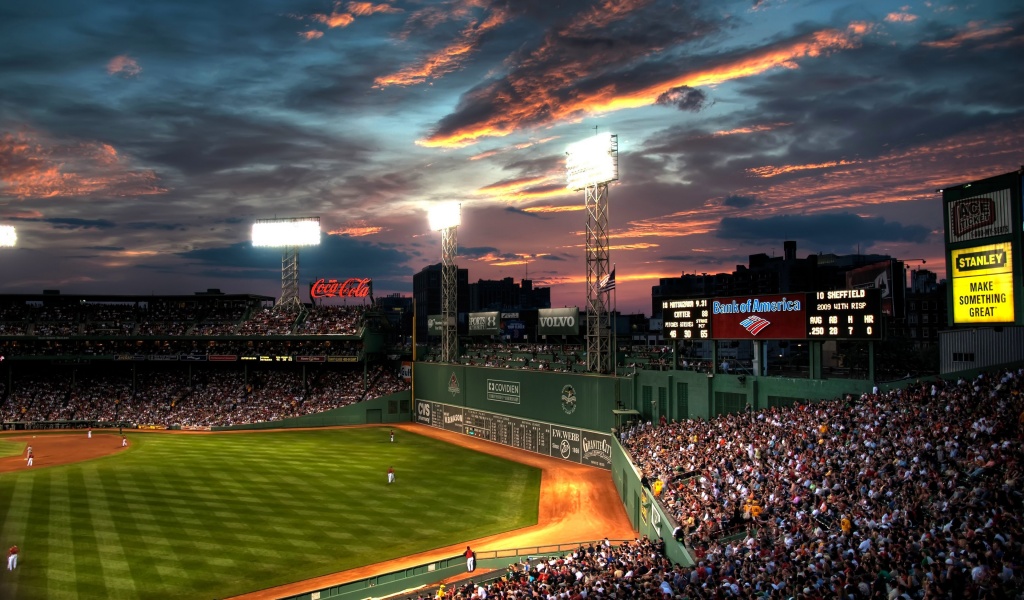 Baseball Game At Fenway Park