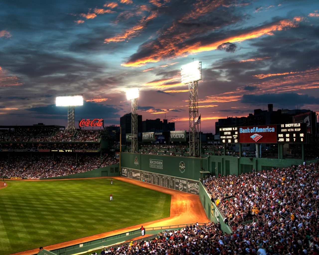 Baseball Game At Fenway Park