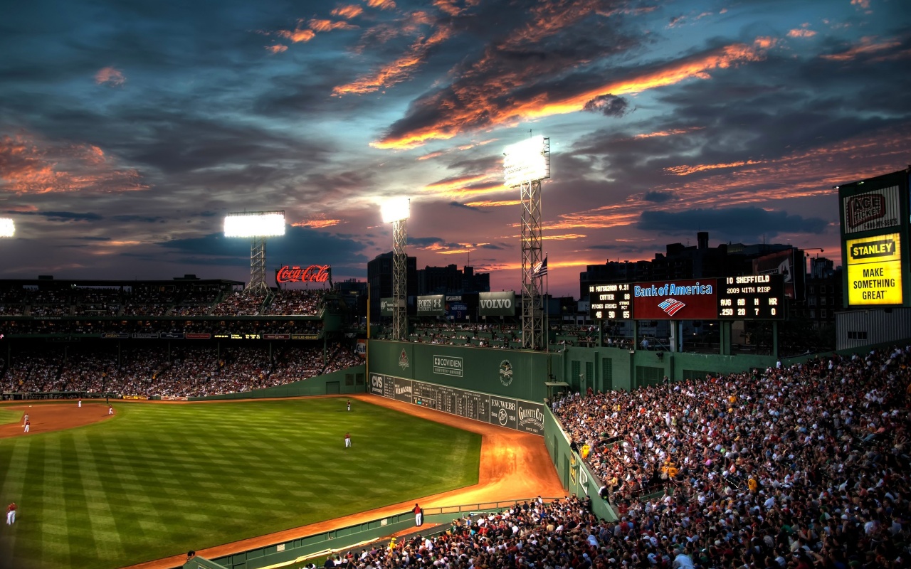 Baseball Game At Fenway Park