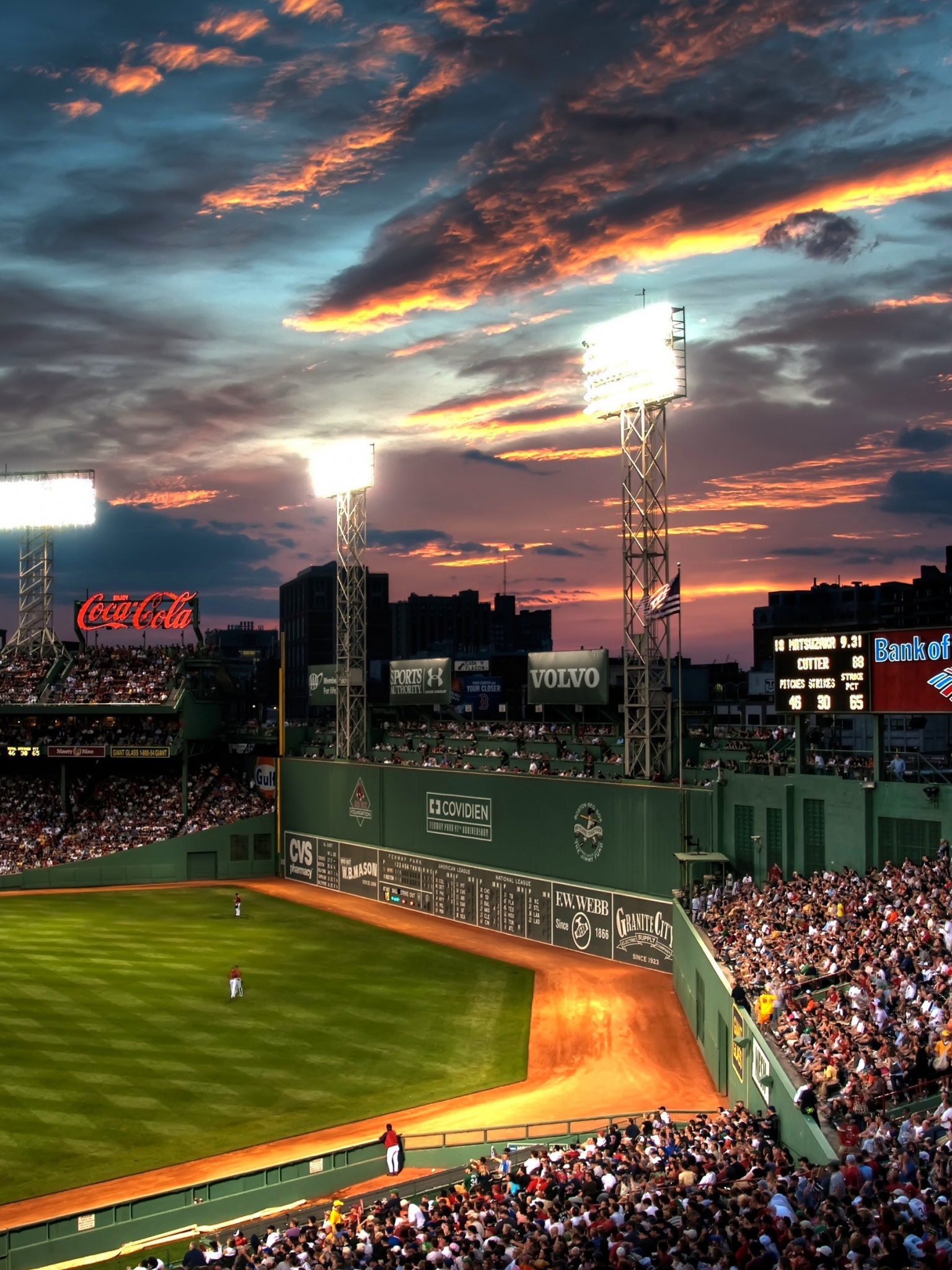 Baseball Game At Fenway Park