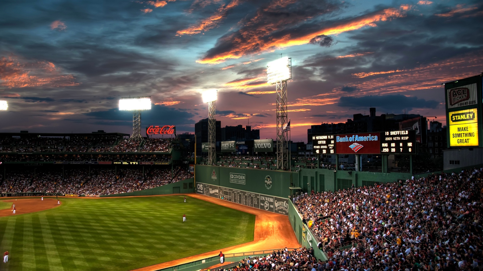 Baseball Game At Fenway Park