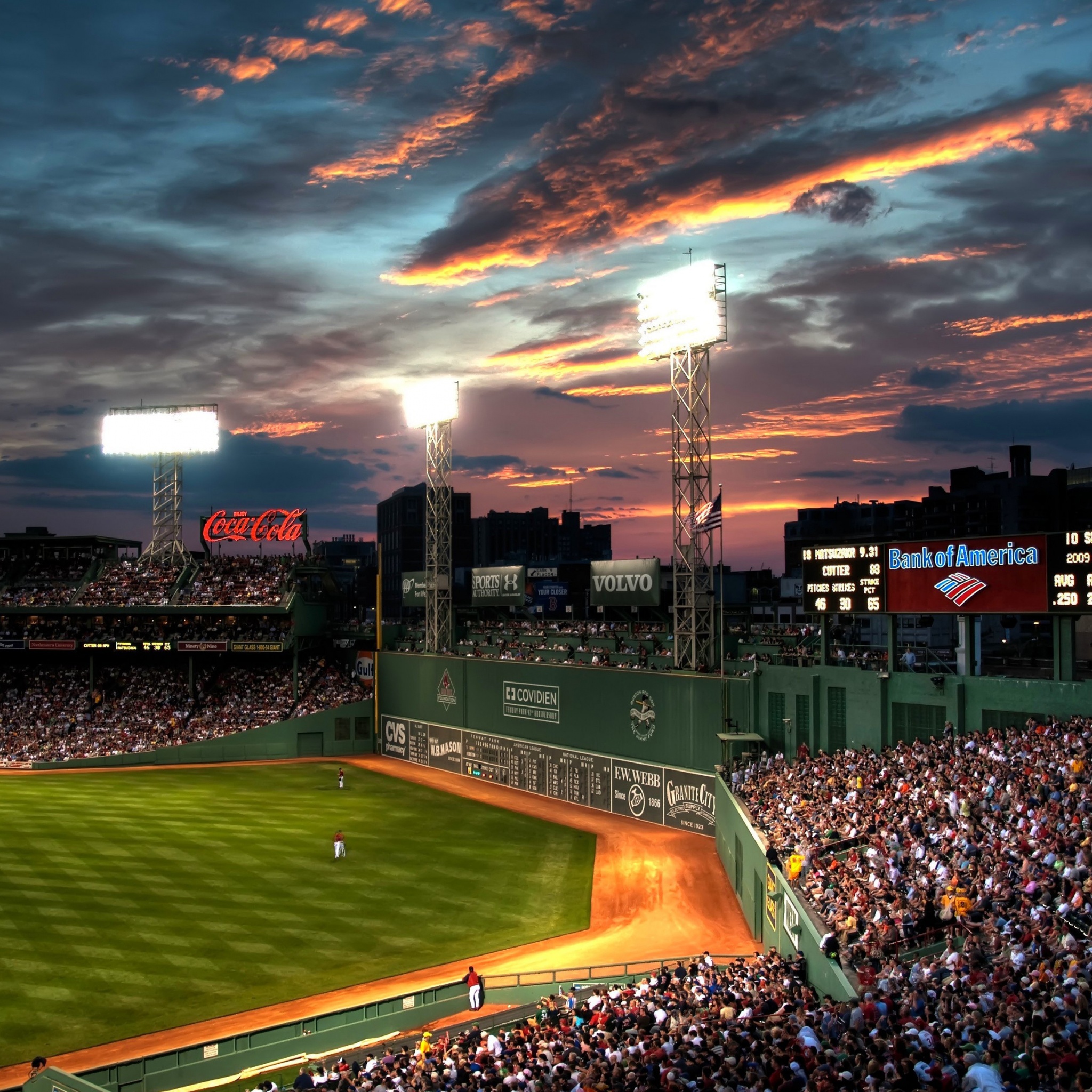 Baseball Game At Fenway Park