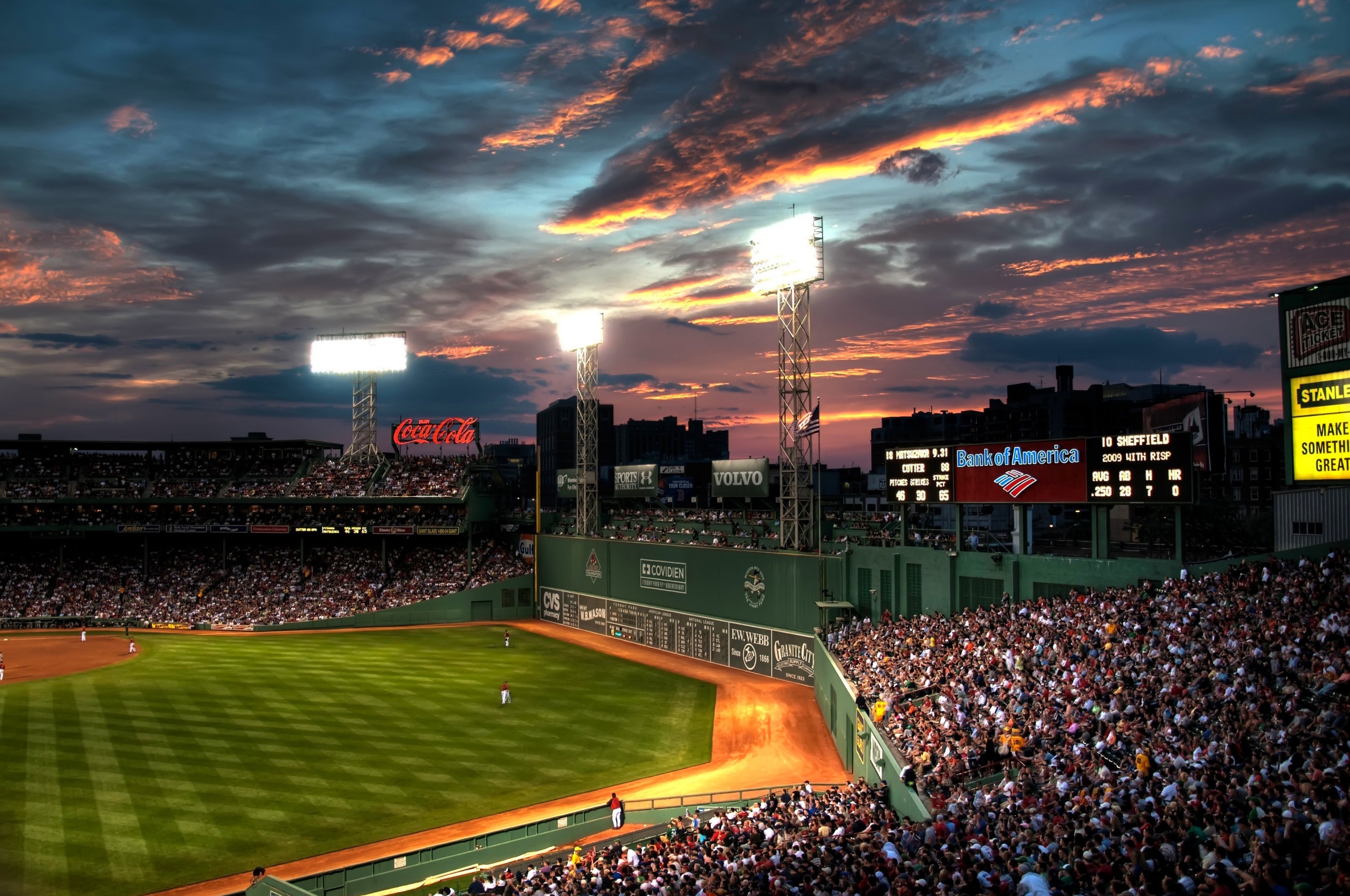 Baseball Game At Fenway Park