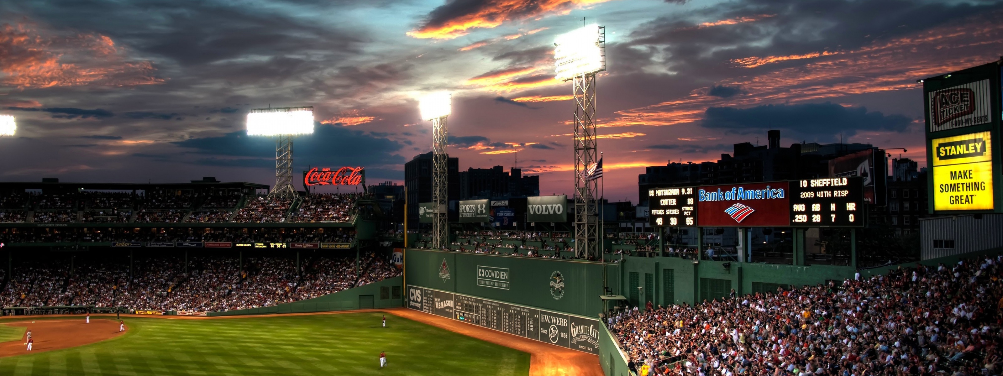 Baseball Game At Fenway Park