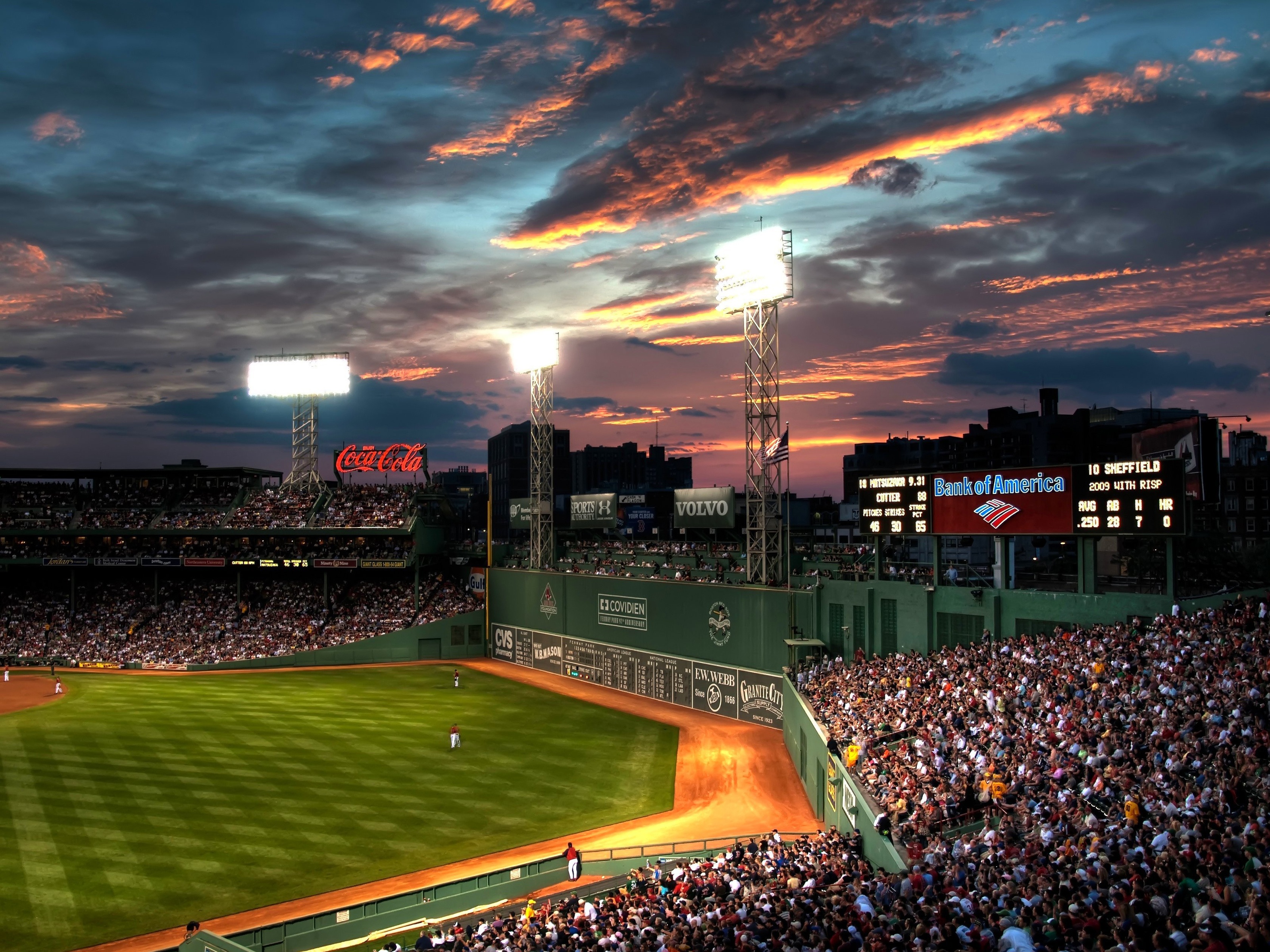 Baseball Game At Fenway Park