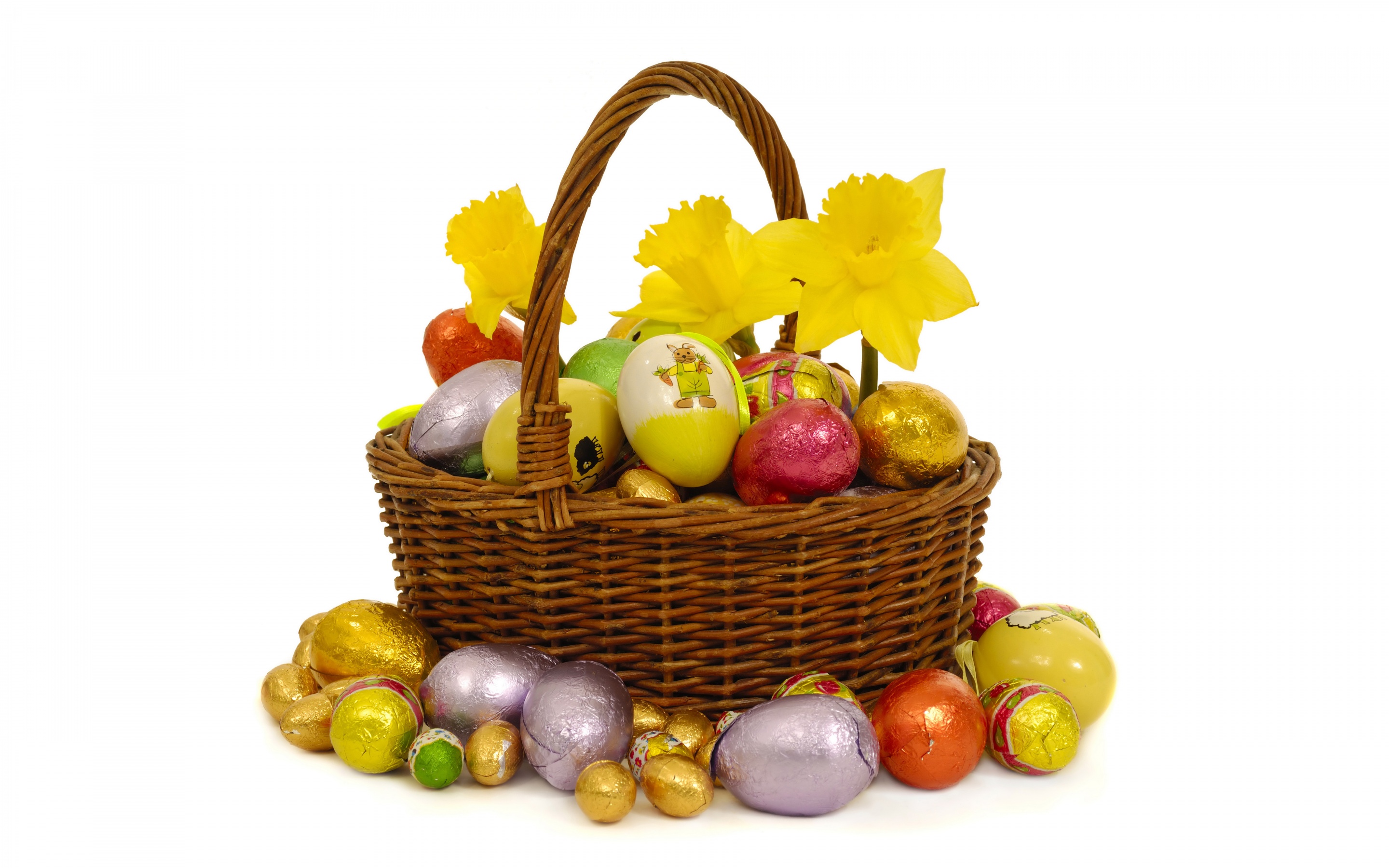 Basket With Easter Eggs