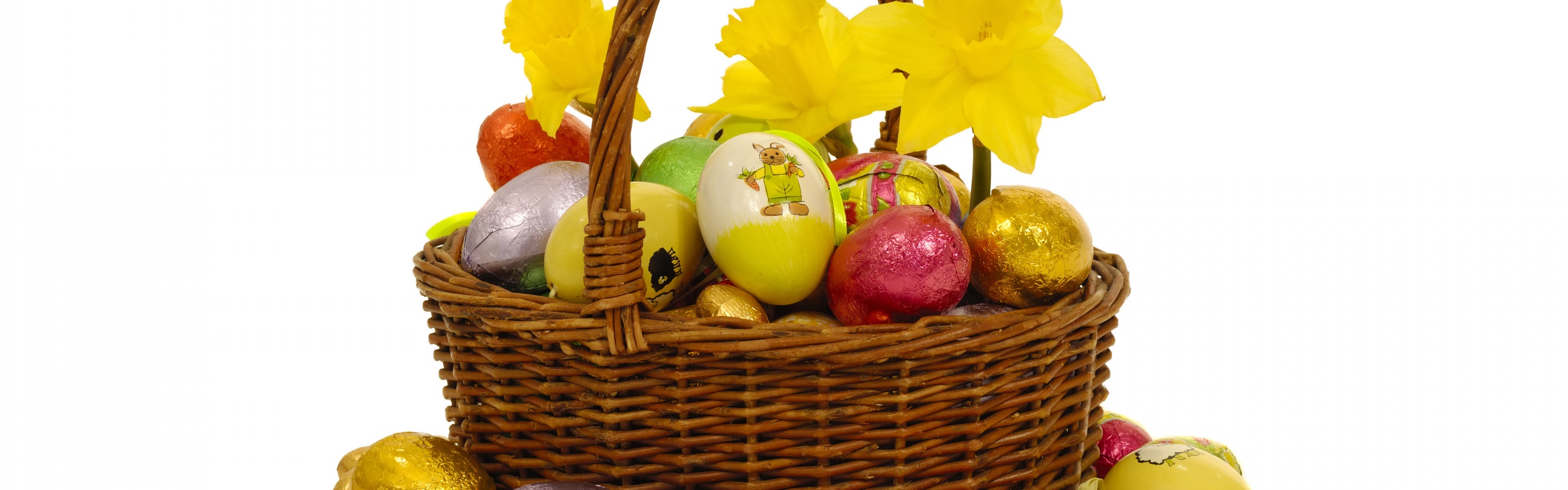 Basket With Easter Eggs