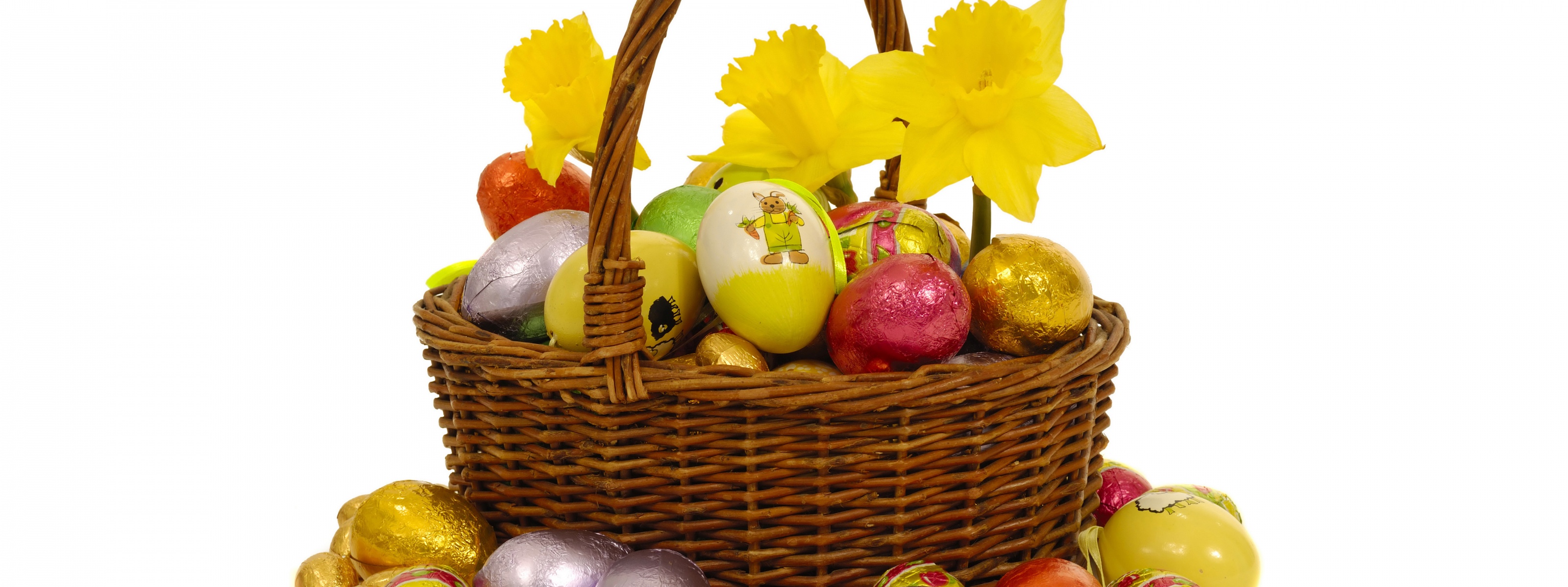 Basket With Easter Eggs