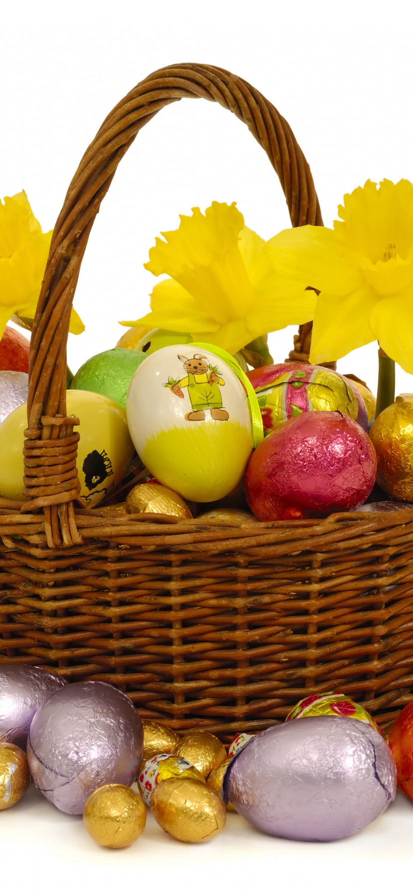 Basket With Easter Eggs