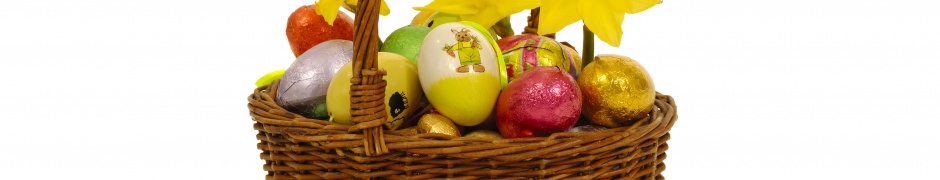 Basket With Easter Eggs