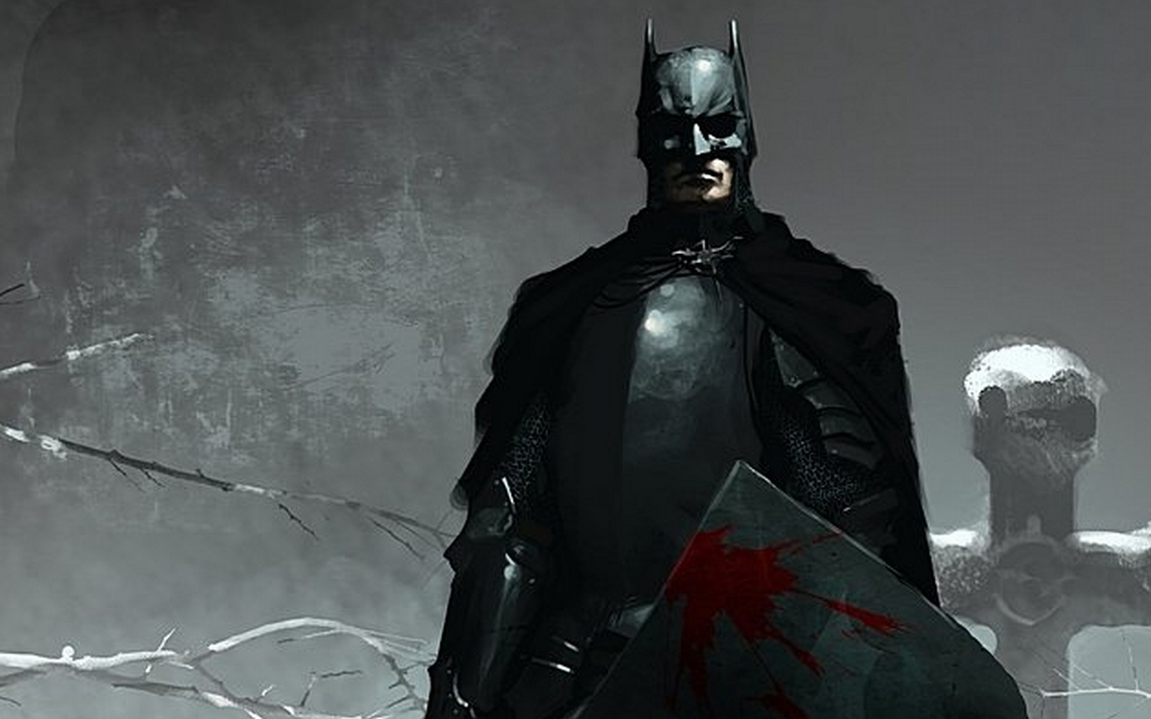 Batman In The Cemetery