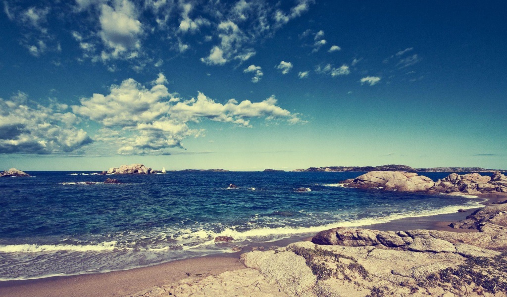 Beach Rock Ocean Nature Landscape
