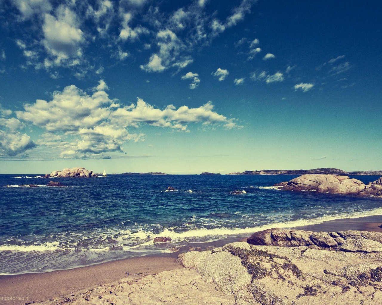 Beach Rock Ocean Nature Landscape