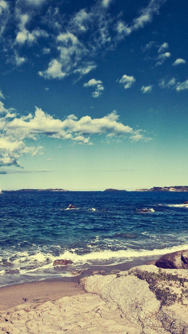 Beach Rock Ocean Nature Landscape