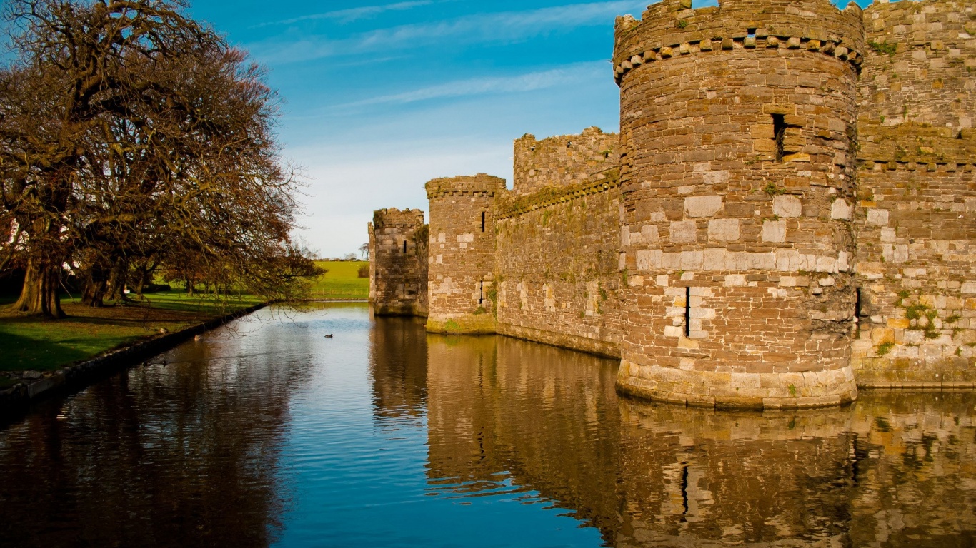 Beaumaris Castle Town Of The Same Name Wales Uk