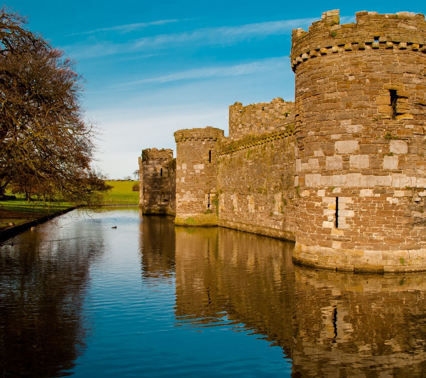 Beaumaris Castle Town Of The Same Name Wales Uk