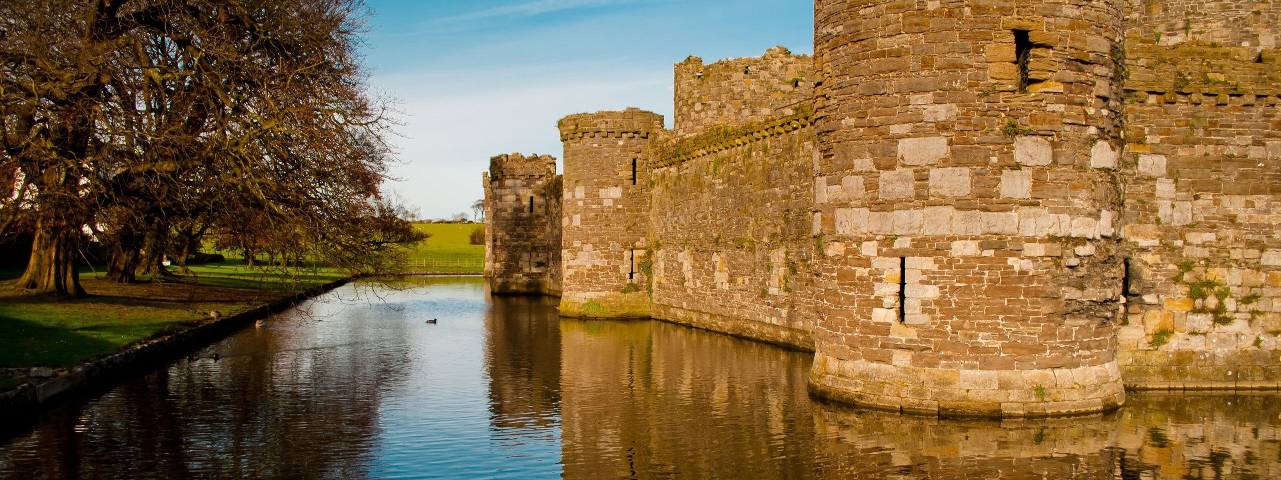 Beaumaris Castle Town Of The Same Name Wales Uk