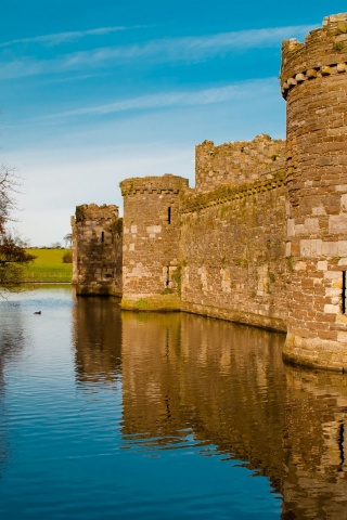 Beaumaris Castle Town Of The Same Name Wales Uk