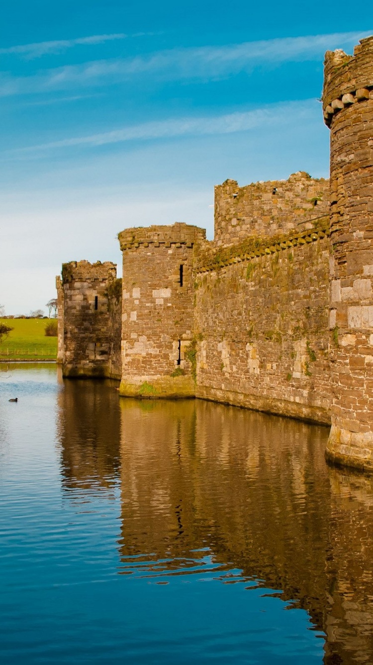 Beaumaris Castle Town Of The Same Name Wales Uk