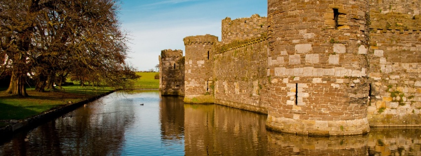 Beaumaris Castle Town Of The Same Name Wales Uk