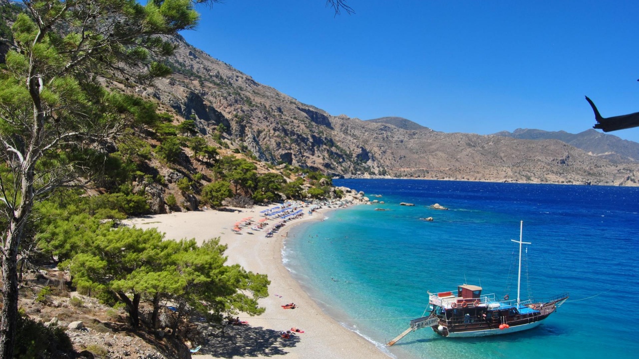 Beautiful Beach Boat Greece Nature Landscapes