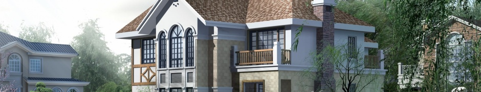 Beautiful House D Rendered Model